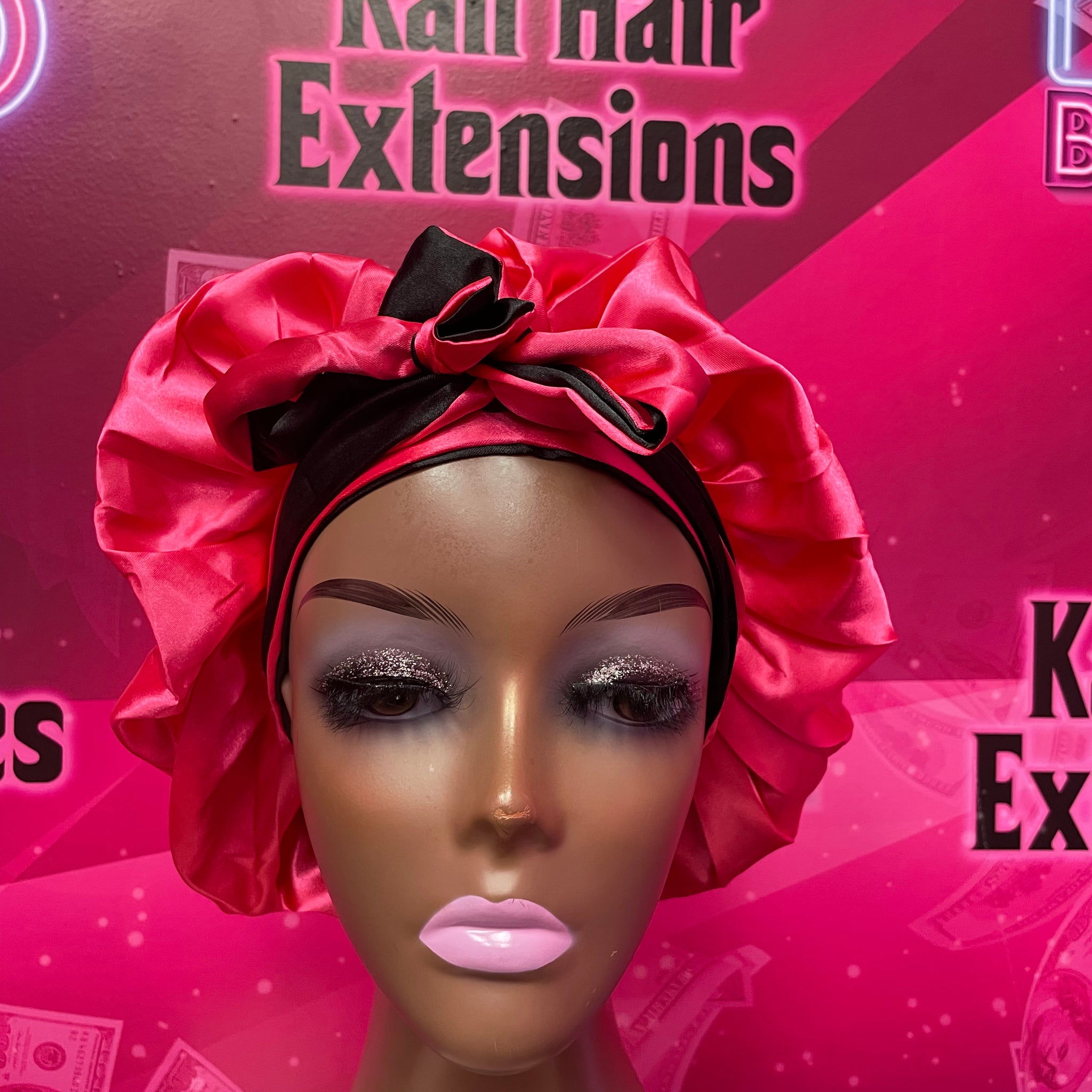 Satin Bonnet with tie